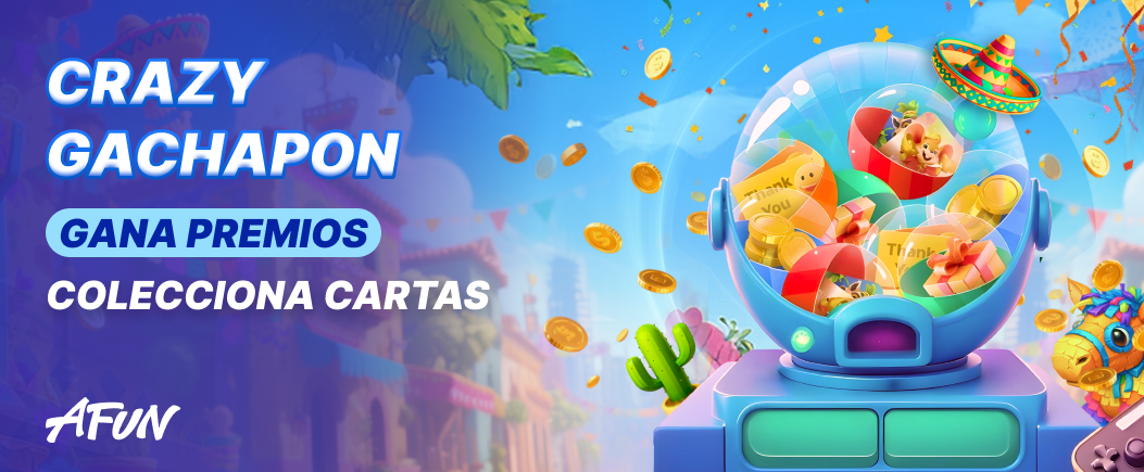 Crazy Gachapon Afun Casino: ¡Gana Premios Coleccionando Cartas y Vive la Fiesta!