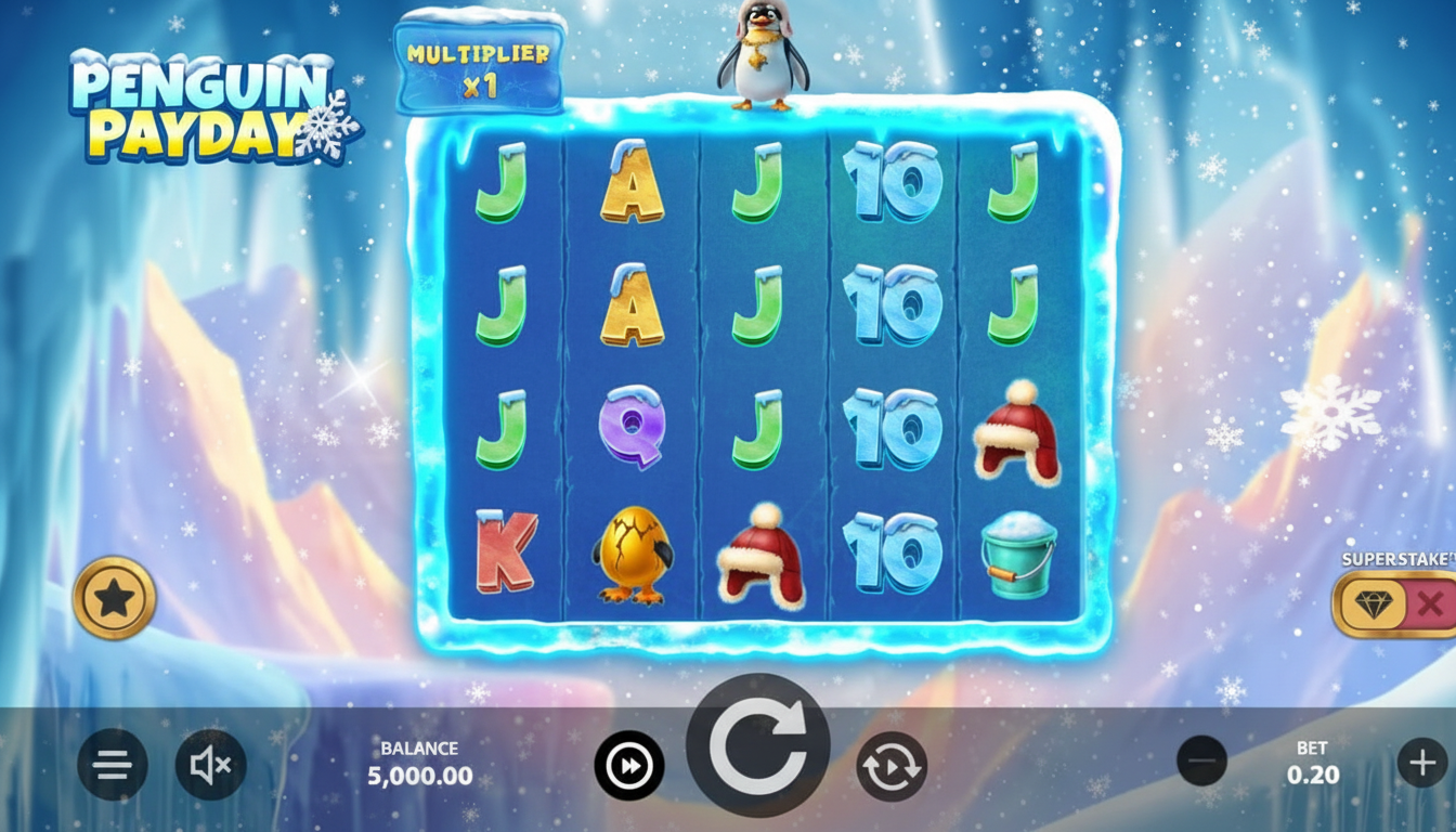 ¡Sumérgete en la Aventura Helada con Penguin Payday en Casino Sol Radiante! 🐧❄️