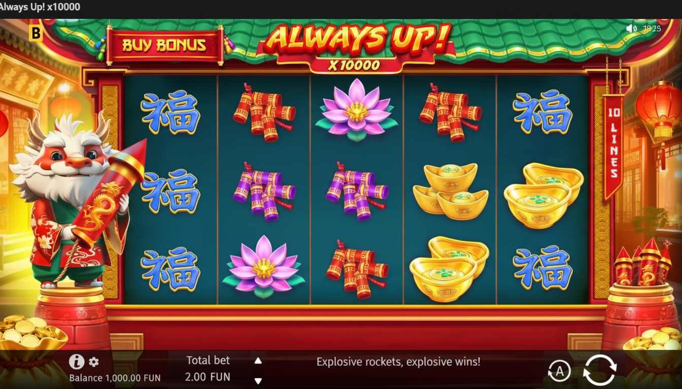 Always Up! x10000: Slot explosivo y volátil en México