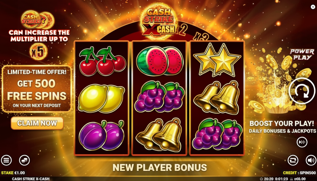 Cash Strike X-Cash-bonus