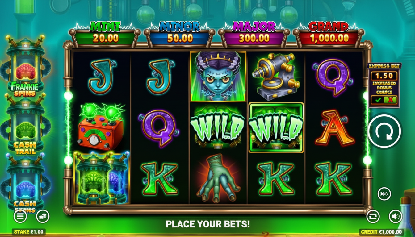 Juega Frankenstein’s Fortune: Tu Destino de Slots Premium
