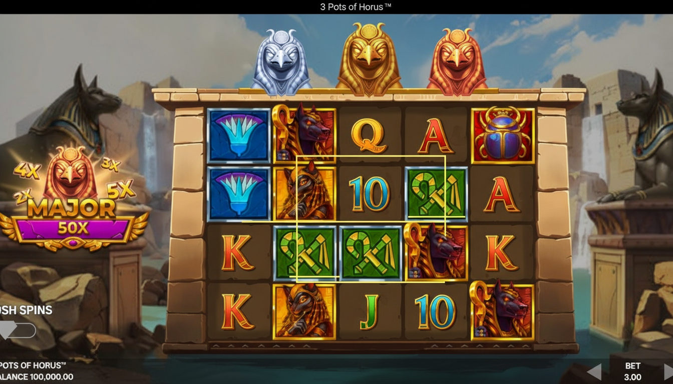 3 Pots of Horus