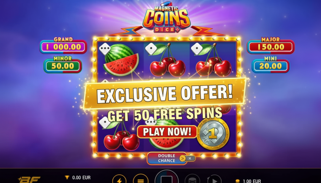 Magnetic Coins Dice-bonus