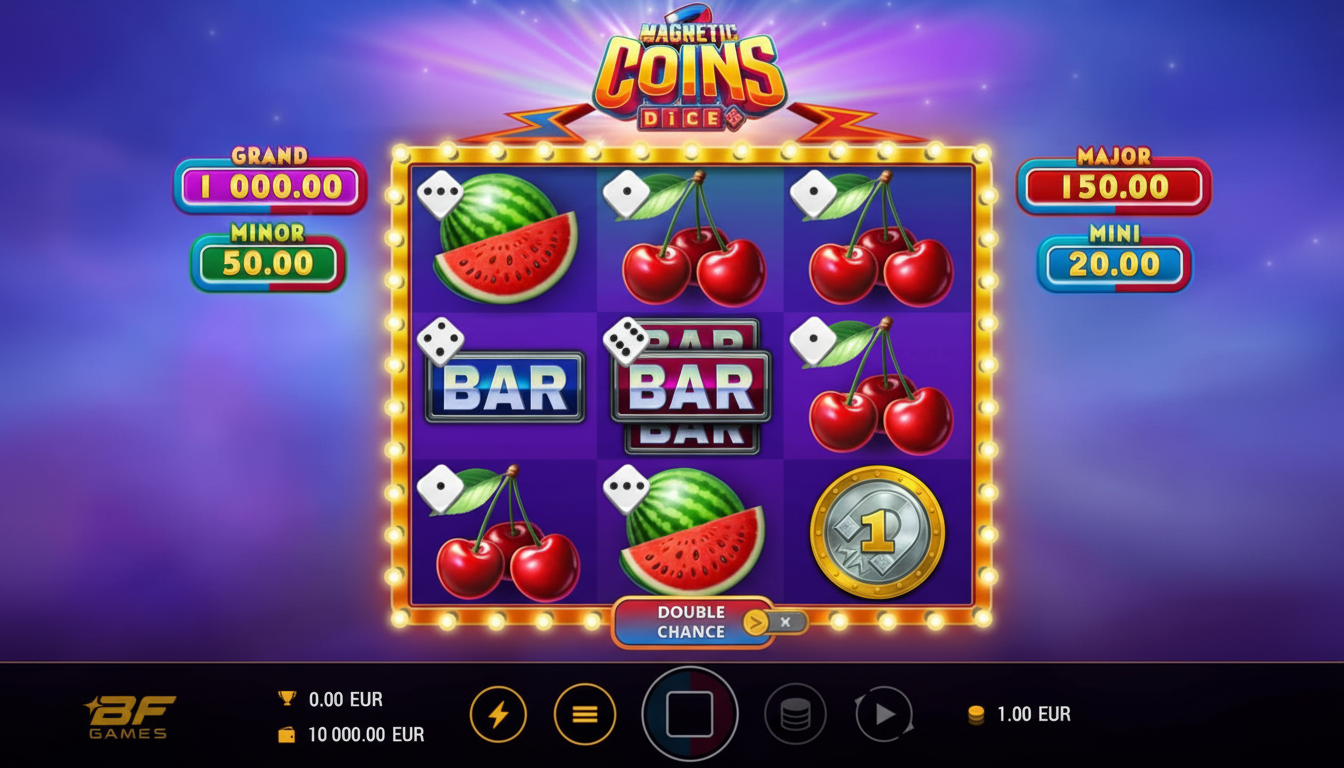Magnetic Coins Dice — Tragamonedas con premios magnéticos