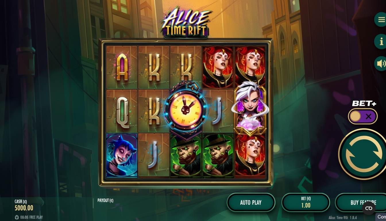 Alice Time Rift: Tragamonedas Thunderkick en México