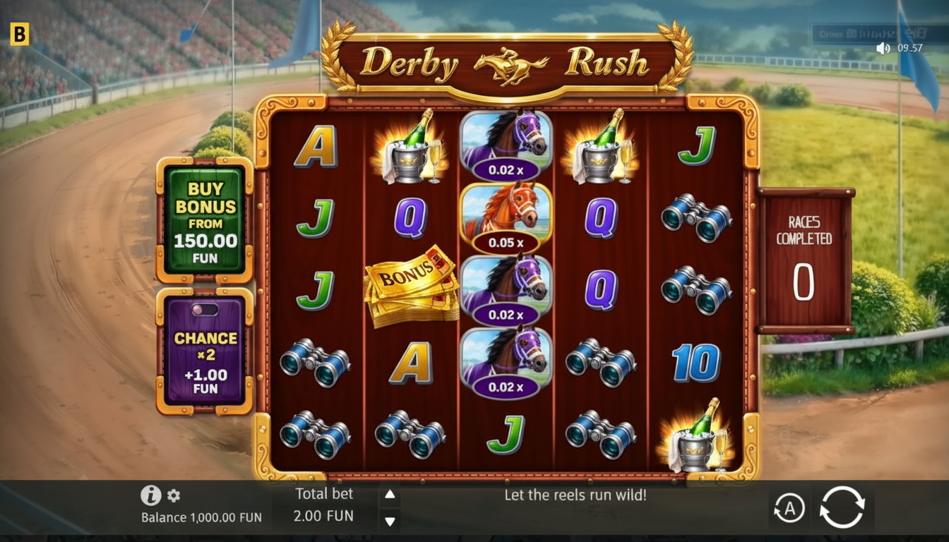 Derby Rush: tragamonedas de carreras en México