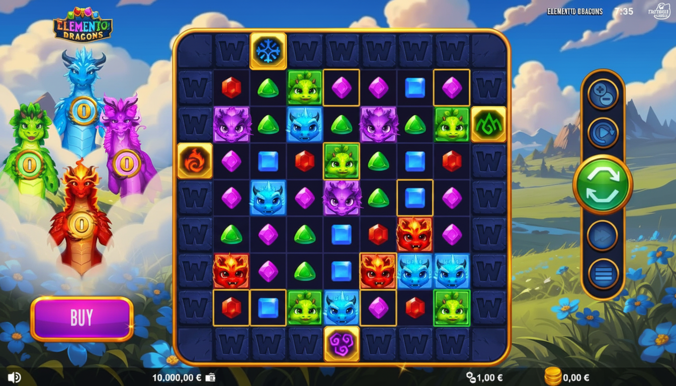 Elemento Dragons: gira dragones y gana en tragaperras