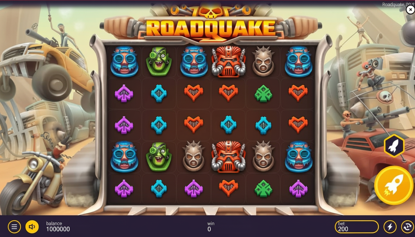 Roadquake: Slot de Carreras con Ganancias 20,000x