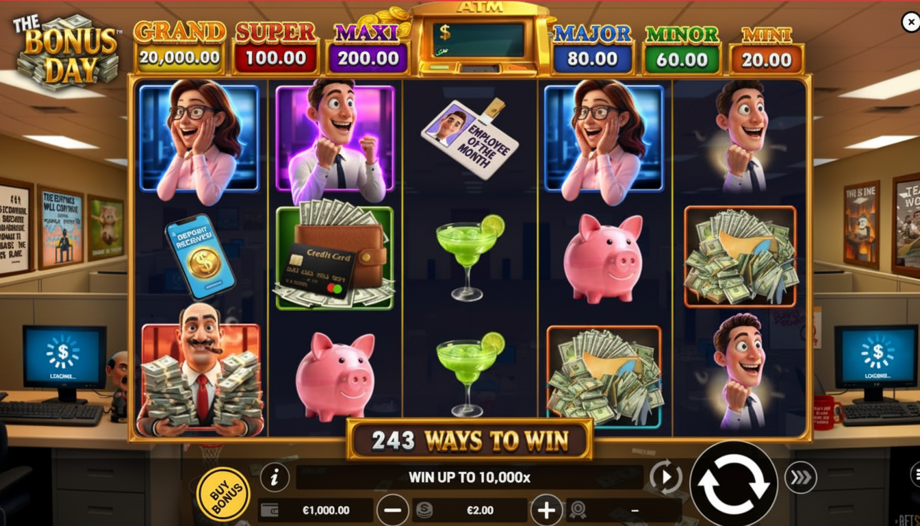 The Bonus Day Slot: Hold & Win y premios de 10,000x