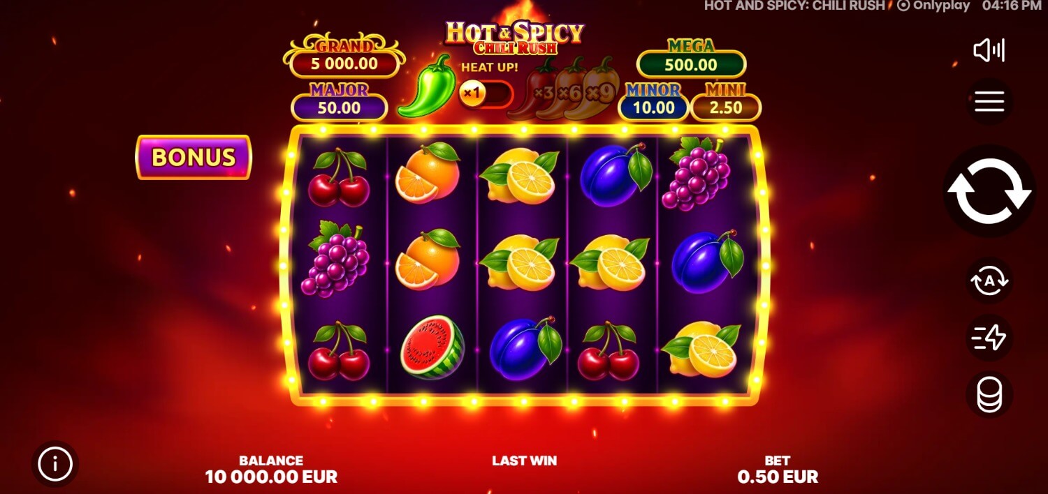 Hot Spicy Chili Rush AFUN Mexico